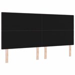 vidaXL Tête de lit avec tête de lit Marron foncé 200 cm tissu