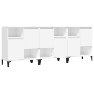 vidaXL Buffets 3 Pièces blanc 60x35x70 cm bois d'ingénierie