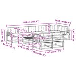 vidaXL Ensemble de canapés d'extérieur 9 Pièces Blanc et anthracite