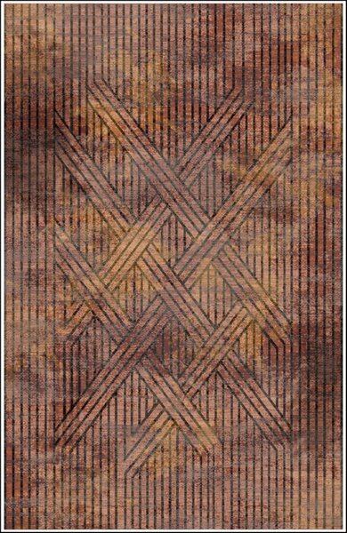 Tapis de salon FISUN 120 x 180 cm - Orange