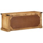 vidaXL Banc à chaussures 110x38x45 cm Bois massif Bois de mangue brut