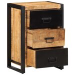 vidaXL Armoire à tiroir 50x35x70 cm bois de manguier massif brut
