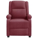 vidaXL Fauteuil de massage Rouge bordeaux Tissu