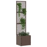 vidaXL Jardinière Marron 35 x 30 x 135 cm Métal