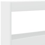vidaXL Armoire tête de lit avec LED blanc 160x17x102 cm