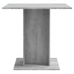 vidaXL Table à dîner Sonoma gris 80x80x75 cm Bois d'ingénierie