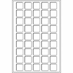 Plateaux numismatiques Leuchtturm format L à 45 cases carrées.