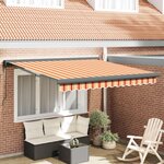 vidaXL Auvent Jaune et Orange 300 x 250 x 165 cm