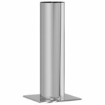 vidaXL Extension de Tête de Cheminée Argent 24 x 24 x 50 cm
