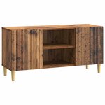 vidaXL Meuble TV 102 x 34 5 x 50 cm Bois ancien Bois d'ingénierie