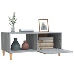 vidaXL Table basse sonoma gris 89 5x50x40 cm bois d'ingénierie