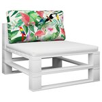 vidaXL Coussin de palette multicolore 80x40x12 cm tissu