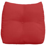 vidaXL Coussin de Dos Rouge 45 x 24 x 50 cm tissu