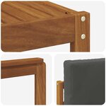 vidaXL Ensemble de canapés d'extérieur 6 pc Naturel et Anthracite
