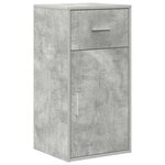 vidaXL Bureau d'angle gris béton 102x88x75 cm Bois d'ingénierie