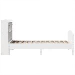 vidaXL Lit bibliothèque sans matelas blanc 75x190cm bois de pin massif