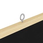 vidaXL Tableau noir Noir 100 x 1.4 x 100 cm Bois massif en pin