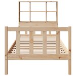 vidaXL Lit bibliothèque sans matelas 100x200 cm bois massif de pin