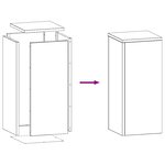 vidaXL Support de Plante 2 Pièces Blanc 24 x 24 x 55 cm Acier