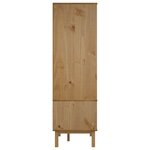 vidaXL Garde-robe OTTA Marron et gris 76 5x53x172 cm Bois massif pin