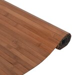 vidaXL Tapis rectangulaire marron 70x400 cm bambou