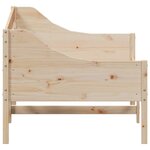 vidaXL Lit de jour sans matelas 100x200 cm bois de pin massif