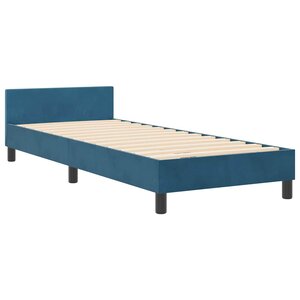 Structure de lit vidaXL Bleu foncé 80x200 cm Velours