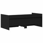 vidaXL Lit d'appoint Chêne noir 90 x 190 cm Bois d'ingénierie