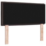 vidaXL Tête de lit LED avec tête de lit Marron foncé 80 cm Polyester