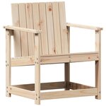 vidaXL Chaise de jardin 62x56x77 cm bois de pin massif