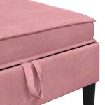 vidaXL Ensemble de meubles pour le salon 5 Pièces Rose Velours