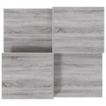 vidaXL Tables basses 2 Pièces Sonoma gris Bois d'ingénierie