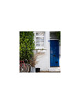 THIRARD - Plaque de signalisation 1  marquage blanc sur fond bleu  panneau PVC adhésif  65x90mm