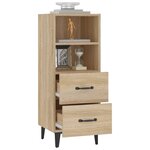vidaXL Buffet Chêne sonoma 34 5x34x90 cm Bois d'ingénierie