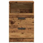 vidaXL Table de chevet vieux bois 40x36x65 cm bois d'ingénierie