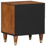 vidaXL Cabinet de chevet 2 Pièces marron miel 40 x 33 x 46 cm