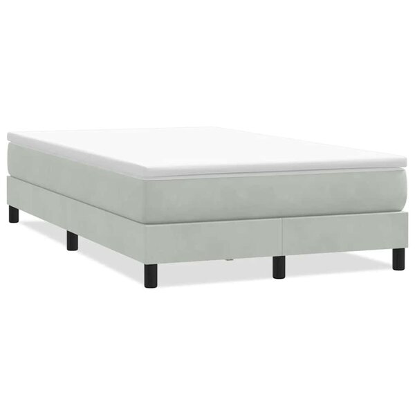 vidaXL Sommier à lattes de lit sans matelas gris clair 120x220cm