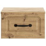 vidaXL Cabinet de chevet mural Chêne artisanal 34 5 x 33 x 20 cm
