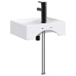 vidaXL Lavabo de salle de bains Noir Mat 39 x 30 5 x 12 5 cm métal