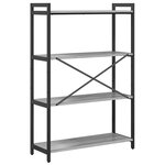 vidaXL Bibliothèque Sonoma gris 80 x 30 x 118 cm Bois d'ingénierie