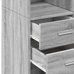 vidaXL Buffet haut sonoma gris 70x42 5x185 cm bois d'ingénierie