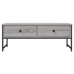vidaXL Table basse sonoma gris 101x49x39 5 cm bois d'ingénierie