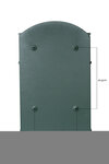 Boîte aux lettres style rétro - classique  Residencia D-2151/V  Aluminium  Vert