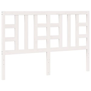 vidaXL Tête de lit Blanc 156x4x100 cm Bois massif de pin