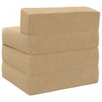 vidaXL Canapé-lit pliable Gris Vert Clair 200 x 70 x 15 cm