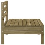 vidaXL Canapés de jardin sans accoudoirs 4 Pièces bois pin imprégné