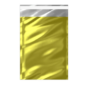 Lot de 50 sachet alu métallisé brillant doré 229 x 162 mm