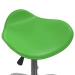 vidaXL Chaise de bureau Vert Similicuir