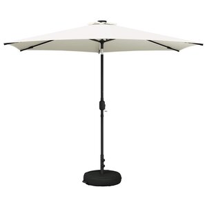vidaXL Parasol de jardin avec lumières LED et base 300 x 300 cm