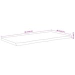 vidaXL Dessus de table 80x40x2 5 cm rectangulaire bois massif acacia